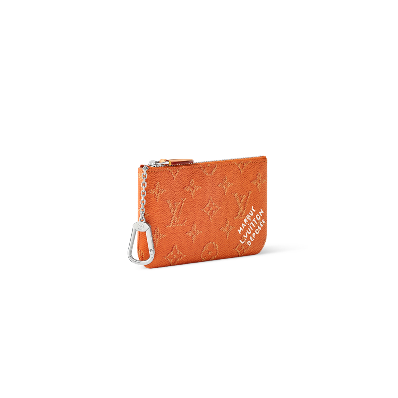 M27142 LouisV Mini Pouch - Orange Monogram Canvas - 12 × 8 × 3 cm