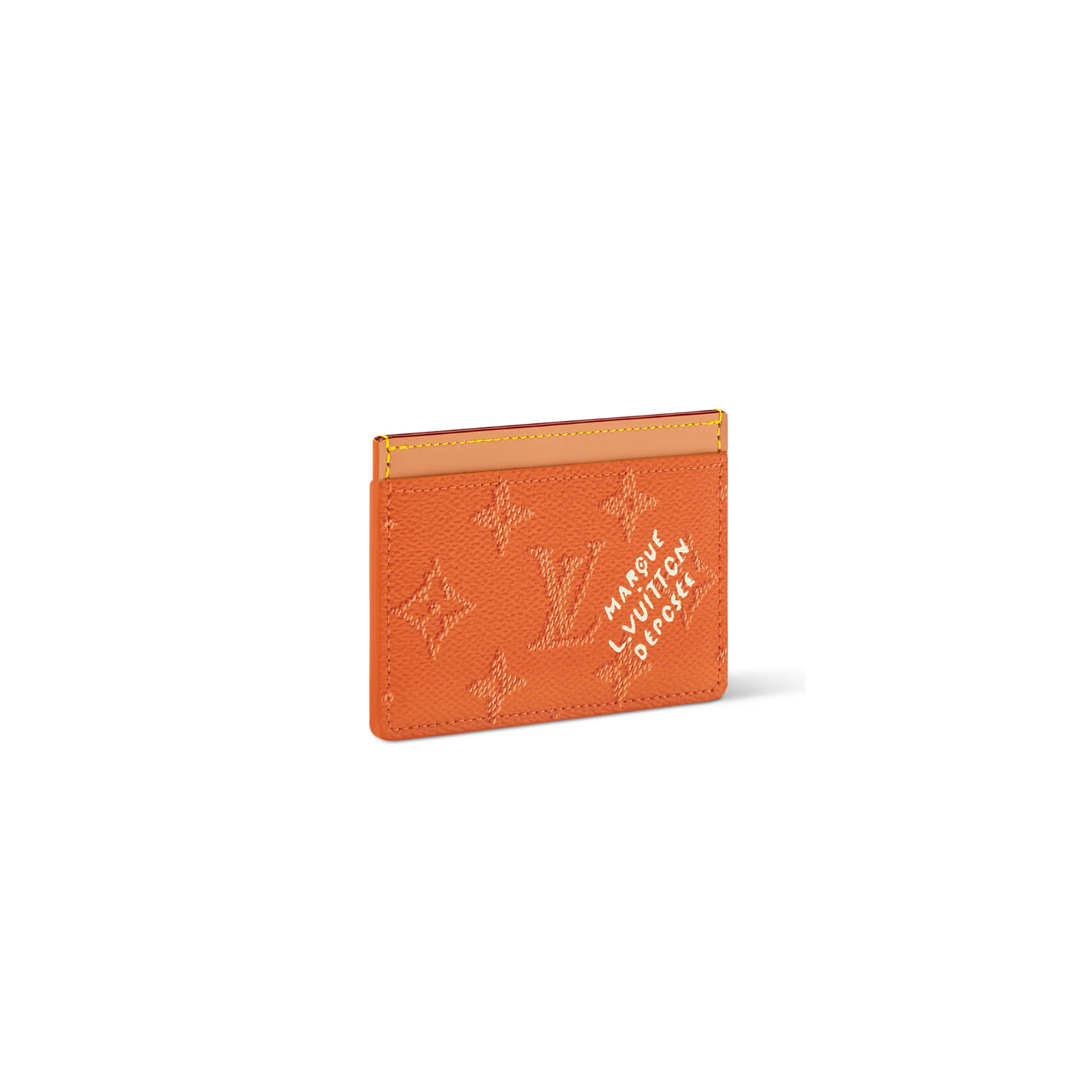 M27139 LouisV Card Holder - Orange Monogram Canvas - 11 × 7 cm