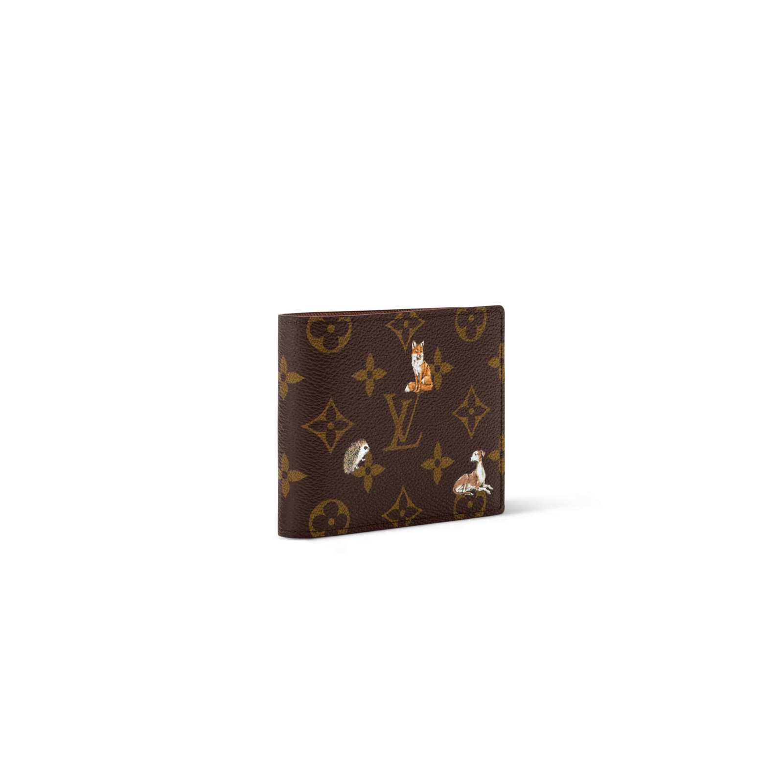 M27057 Louis Vuitton Multiple Wallet Monogram Forest Canvas Brown 11.5 x 9 x 1.5 cm
