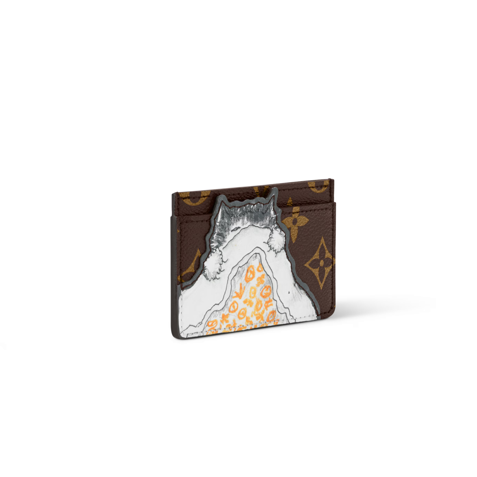 M15155 Louis Vuitton Card Holder Monogram Canvas Purple 11 x 7 x 0.5 cm