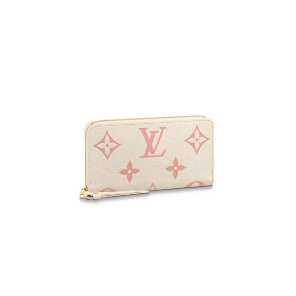 M80481 Louis Vuitton Zippy Wallet Monogram Empreinte Leather Pink 19.5 x 10.5 x 2.5 cm