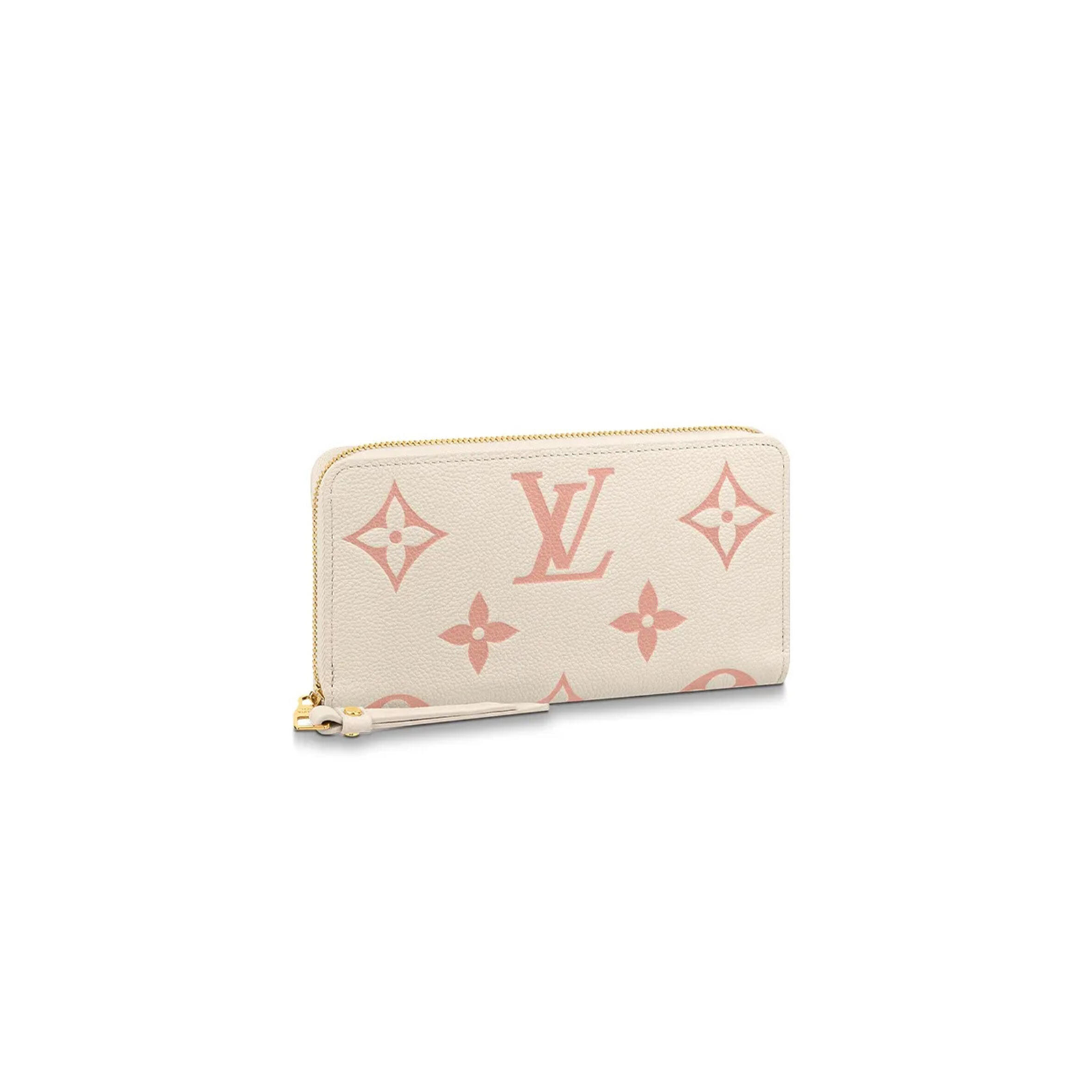 M80481 Louis Vuitton Zippy Wallet Monogram Empreinte Leather Pink 19.5 x 10.5 x 2.5 cm