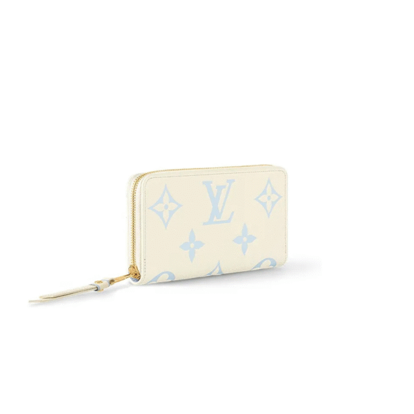 M69794 Louis Vuitton Zippy Wallet Monogram Empreinte Leather Blue 19 x 10.5 x 2.5 cm