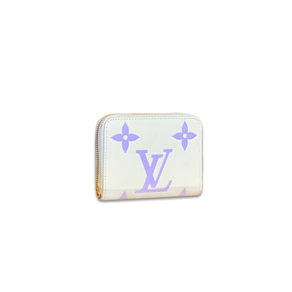 M60574 Louis Vuitton Zippy Coin Purse Monogram Canvas Purple 11 x 8 x 1 cm