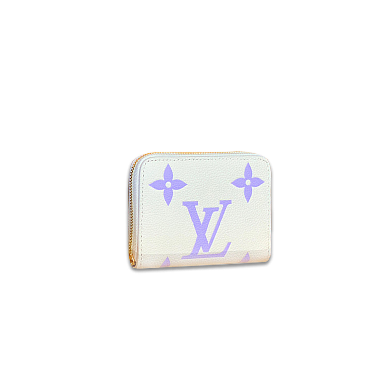 M60574 Louis Vuitton Zippy Coin Purse Monogram Canvas Purple 11 x 8 x 1 cm