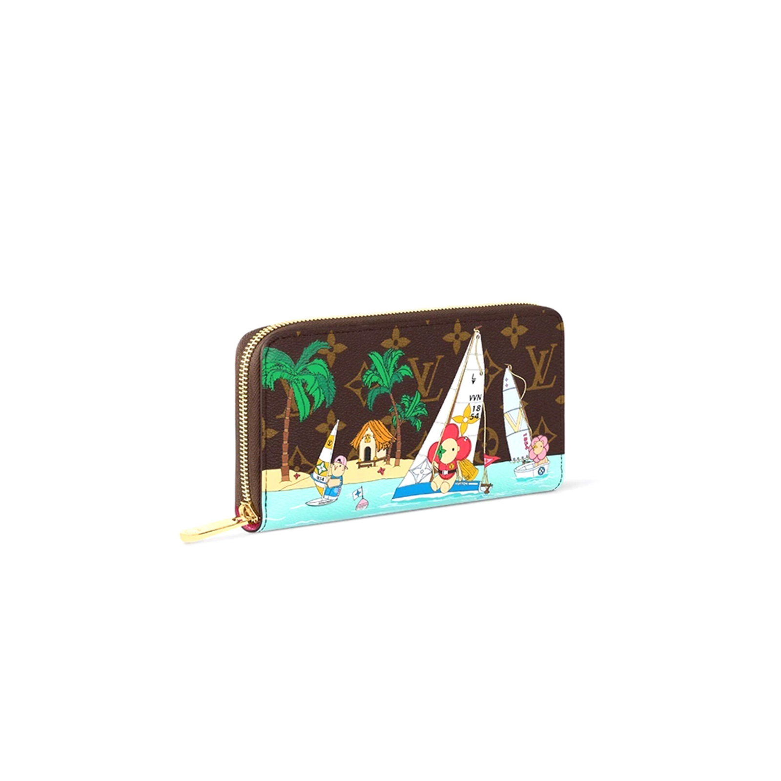 M82839 Louis Vuitton Zippy Wallet Monogram Canvas Brown 19.5 x 10.5 x 2.5 cm