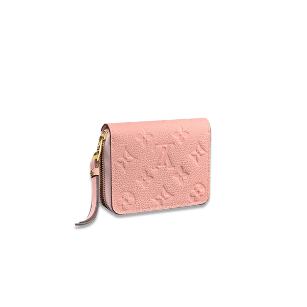 M60574 Louis Vuitton Zippy Coin Purse Monogram Canvas Pink 11 x 8 x 1 cm
