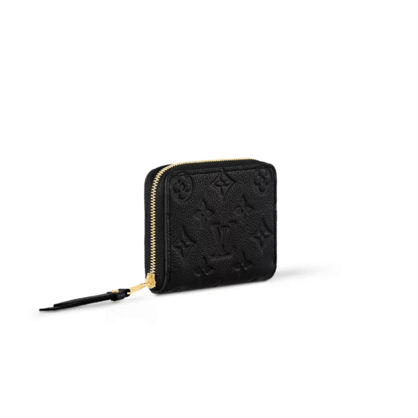 M60574 Louis Vuitton Zippy Coin Purse Monogram Canvas Black 11 x 8 x 1 cm