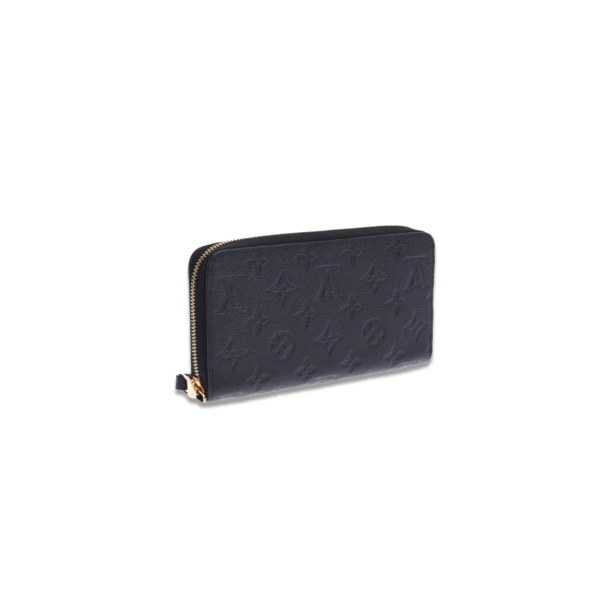 M60571 Louis Vuitton Zippy Wallet Monogram Empreinte Leather Black 19.5 x 10 cm
