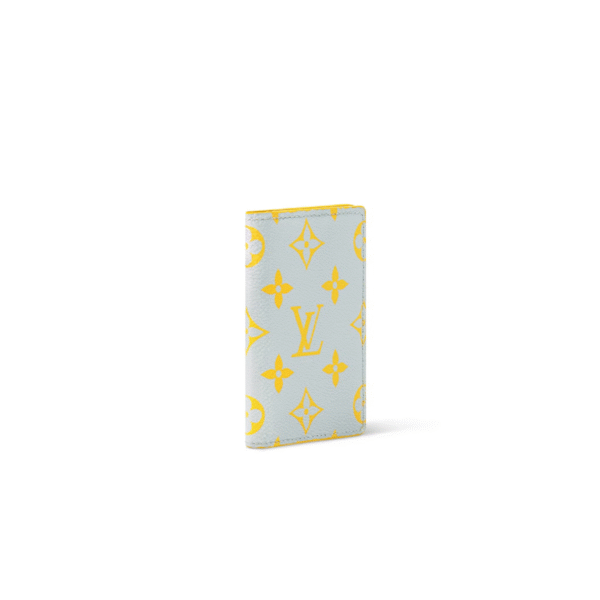 M14769 Louis Vuitton Pocket Organizer – Yellow Monogram Glow Coated Canvas with Leather Lining – 11.1 x 7.5 x 1 cm