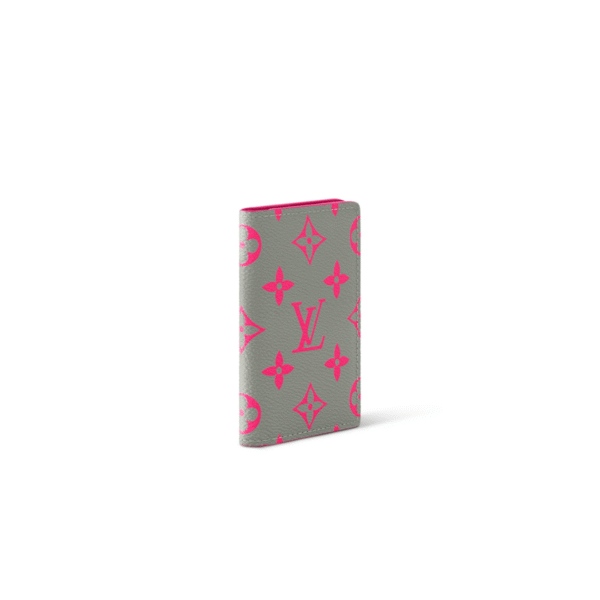 M15027 Louis Vuitton Pocket Organizer – Rose Pink Monogram Glow Coated Canvas with Leather Lining – 11.1 x 7.5 x 1 cm