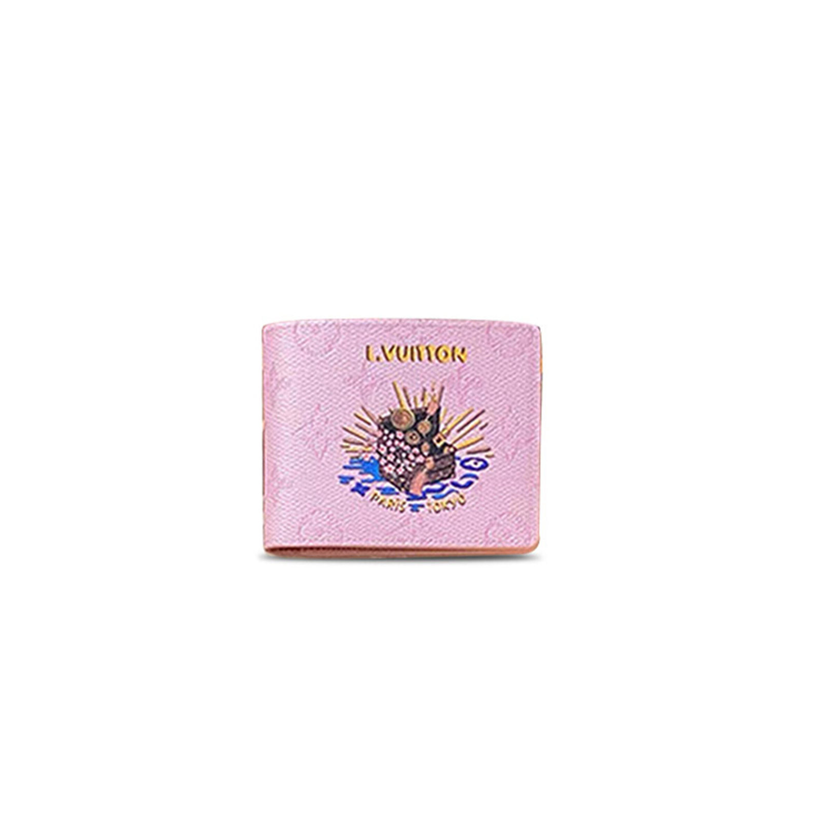 **M25986 Louis Vuitton Slender Wallet – Pink Monogram Coated Canvas – 11 x 8.5 x 2 cm**
