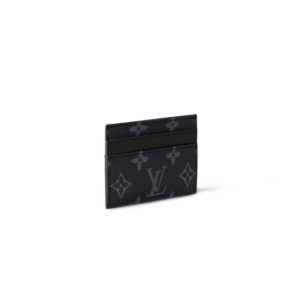 M62170 Louis Vuitton Neo Card Holder – Black Monogram Macassar Canvas with Leather Trim – 11 x 7 x 0.6 cm
