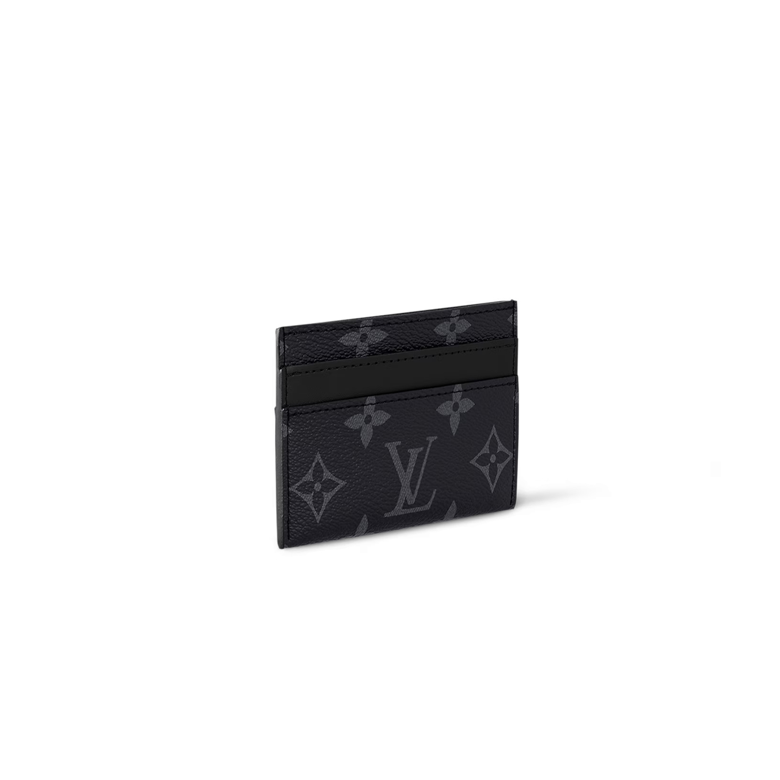 M62170 Louis Vuitton Neo Card Holder – Black Monogram Macassar Canvas with Leather Trim – 11 x 7 x 0.6 cm