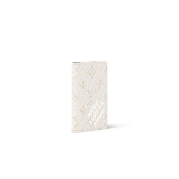 M14689 Louis Vuitton Pocket Organizer – White Monogram Heritage Coated Canvas with Leather Trim – 11 x 8 x 1 cm