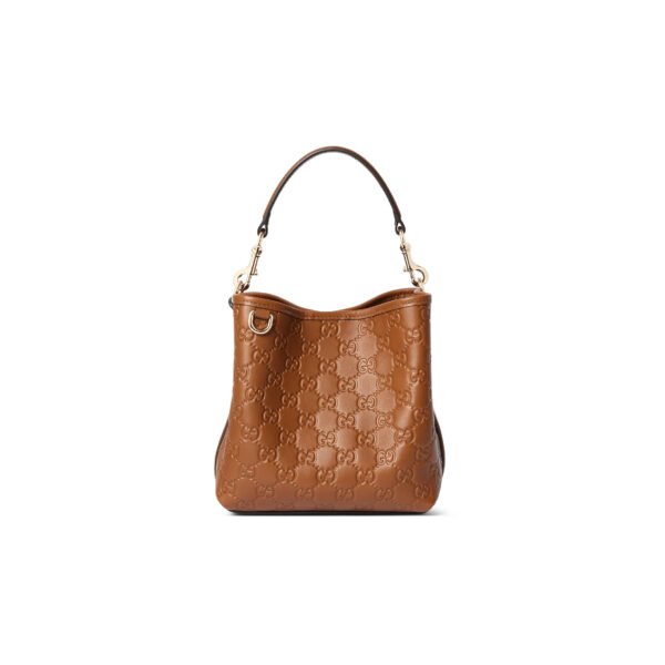 815118 Gucci GG Emblem small bucket bag (20.5*18*11.5cm)