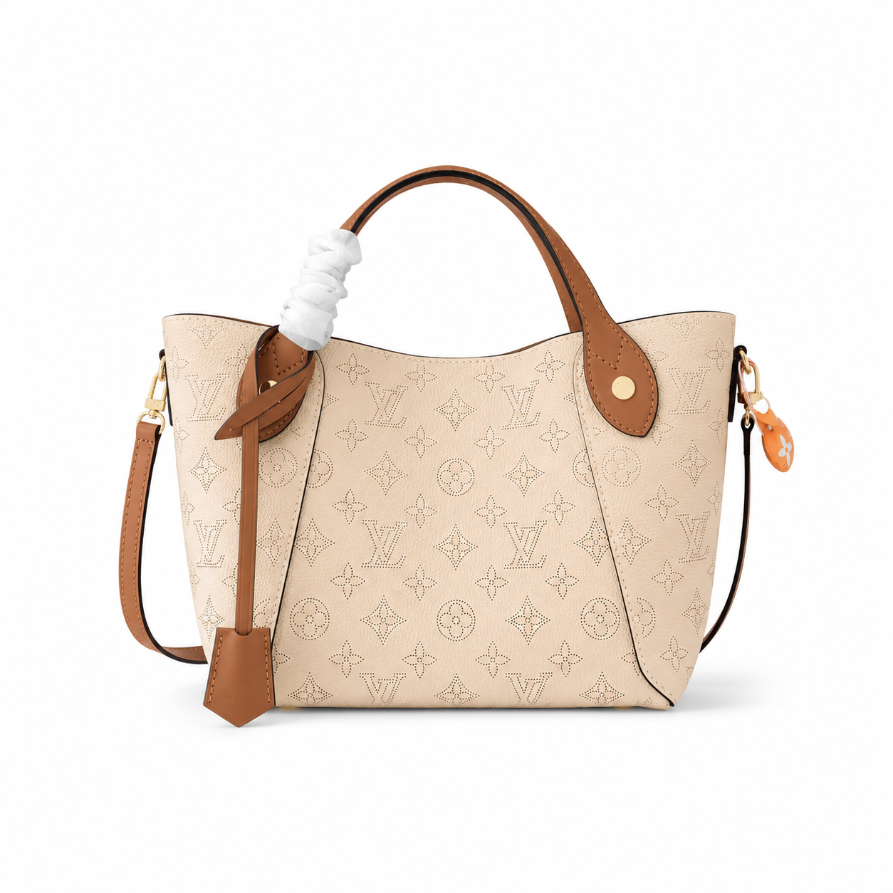 M54350 LouisV Hina PM Bag – WHITE Perforated Calf Leather – 34 x 18.5 x 13 cm