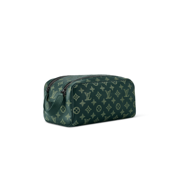 M27180 LouisV Dopp Toiletry Pouch - Brown Monogram Canvas  Leather - 28 × 15 × 16.5 cm