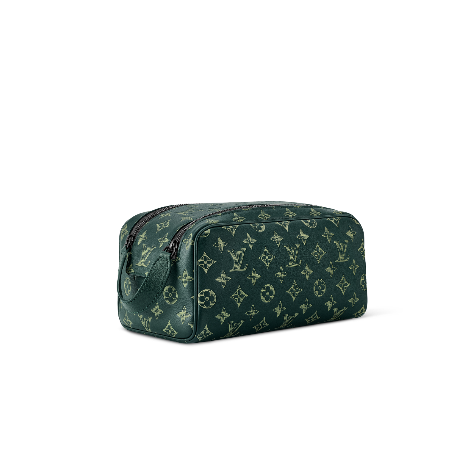 M27180 LouisV Dopp Toiletry Pouch - Brown Monogram Canvas  Leather - 28 × 15 × 16.5 cm