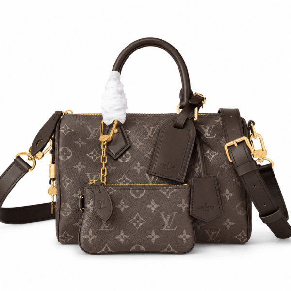 M27974 LouisV Speedy P9 Bandoulière 25 - Coffee Brown Monogram Calfskin Leather - 25 × 15 × 15 cm