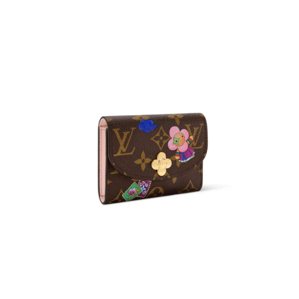 M26626 LouisV Rosalie Coin Purse - Brown Monogram Canvas Leather - 11 × 8 × 2.5 cm