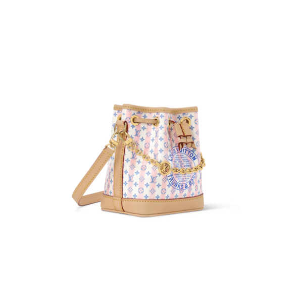 M29029 LouisV Nano Noé - Brown LV Stamp Canvas  Leather - 13 × 16 × 10 cm