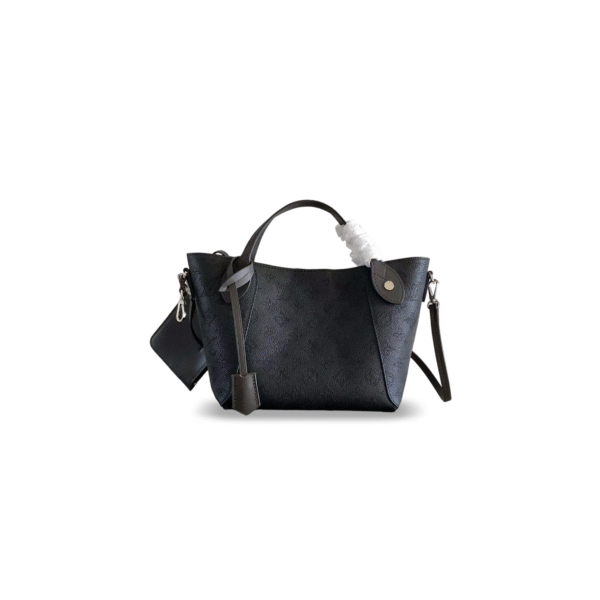 M54350 M54353 LouisV Hina PM - Black Perforated Calfskin Leather - 34 × 18.5 × 13 cm