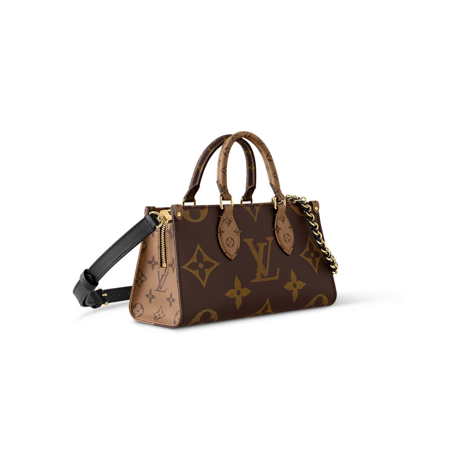 M14236 LouisV OnTheGo East West Chain Tote - Monogram Canvas  Chain Strap - 25 × 13 × 10 cm