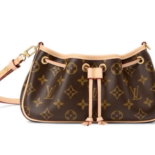 M29537 LouisV Nano Frivole - Leather  Gold-Tone Hardware - 24 × 13 × 8 cm