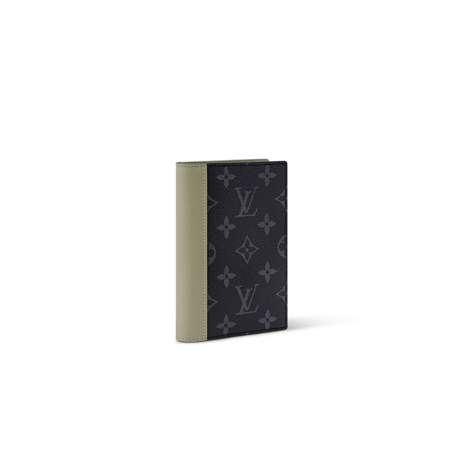 M28640 Louis Vuitton Passport Cover Monogram Eclipse Canvas Leather Black Gray 14 × 10 × 2.5 cm