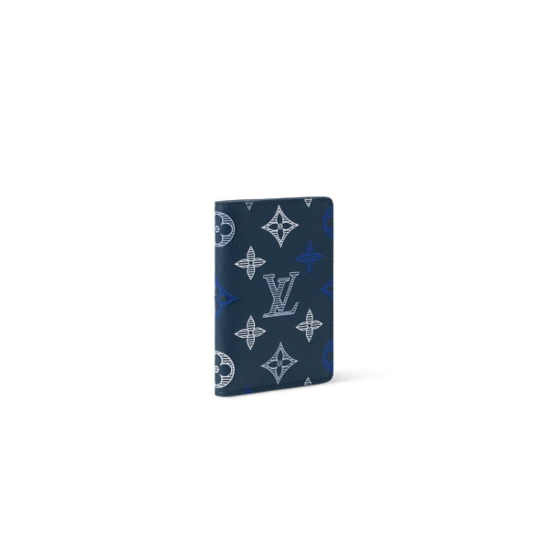 M29135 Louis Vuitton Wallet Full Steel Edition Monogram Wallet Black 11 × 7.5 × 1 cm