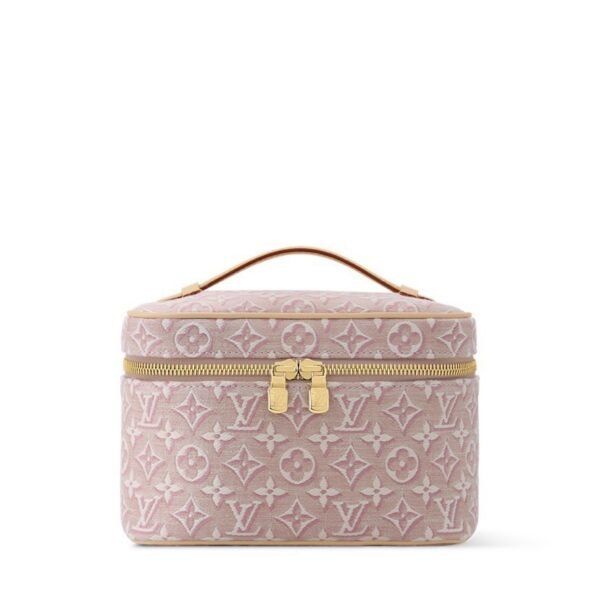 M29667 Louis Vuitton Nice Mini Toiletry Bag Monogram Emblème Jacquard Canvas Cosmetic Pouch 20 × 13.5 × 12 cm
