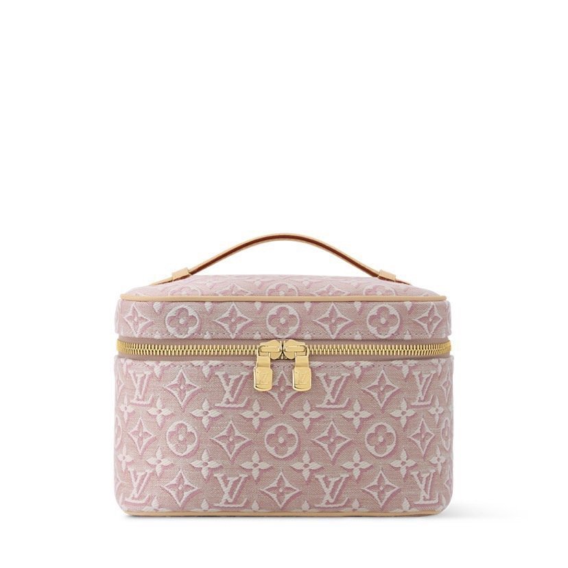 M29667 Louis Vuitton Nice Mini Toiletry Bag Monogram Emblème Jacquard Canvas Cosmetic Pouch 20 × 13.5 × 12 cm