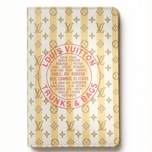 M29034 Louis Vuitton Passport Cover LV Stamp Coated Canvas Travel Wallet 10 × 14 × 2.5 cm