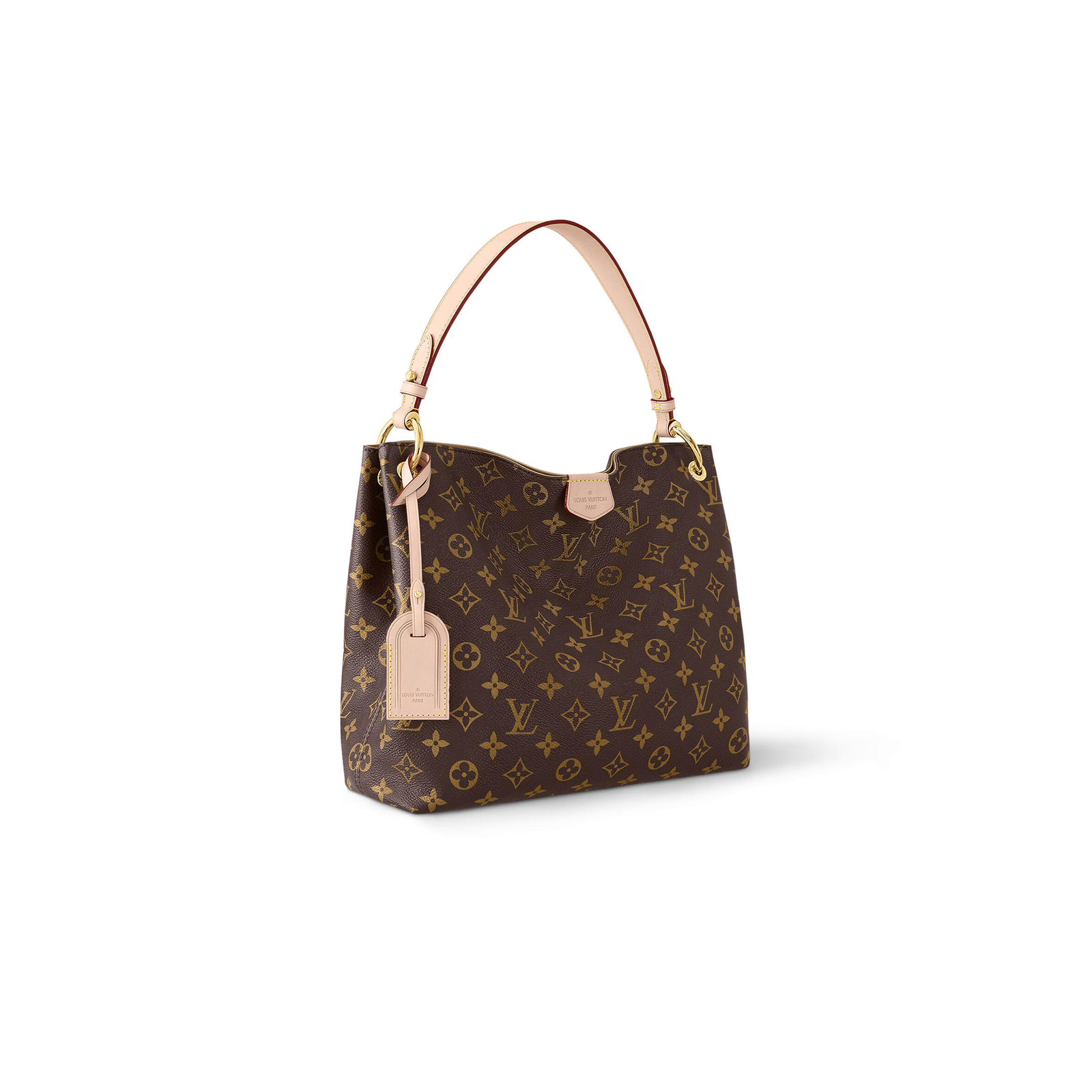 M43701 Louis Vuitton Graceful PM Damier Azur Canvas with Natural Cowhide Leather Trim Shoulder Bag 35 × 30 × 11 cm