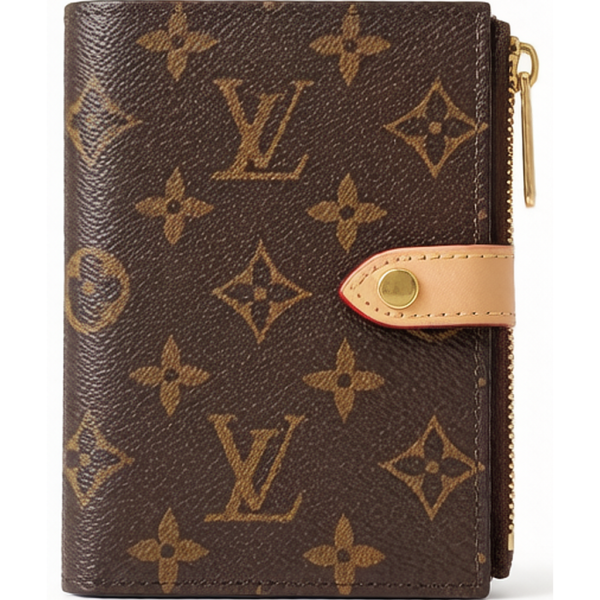 M29550 Louis Vuitton Passport Cover Monogram Canvas Brown Travel Wallet 14 × 10 × 2.5 cm