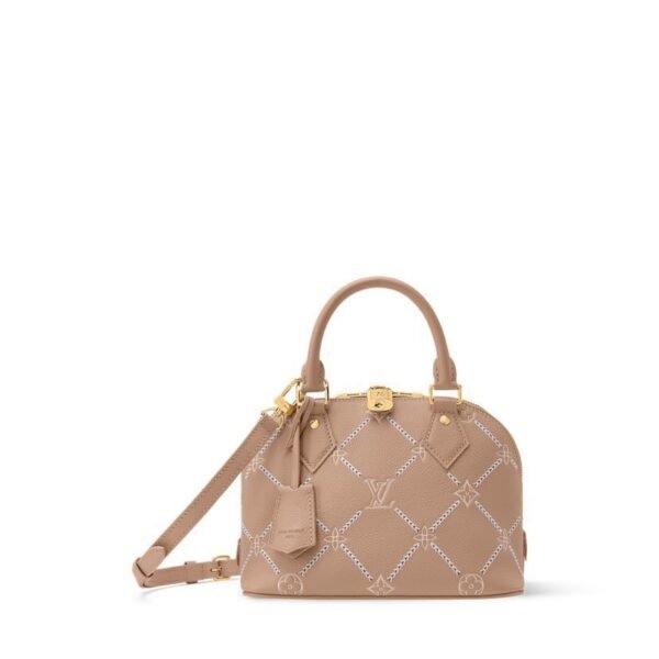 M28458 Louis Vuitton Alma BB Monogram Empreinte Couture Leather Top Handle Crossbody Bag 23.5 × 17.5 × 11.5 cm