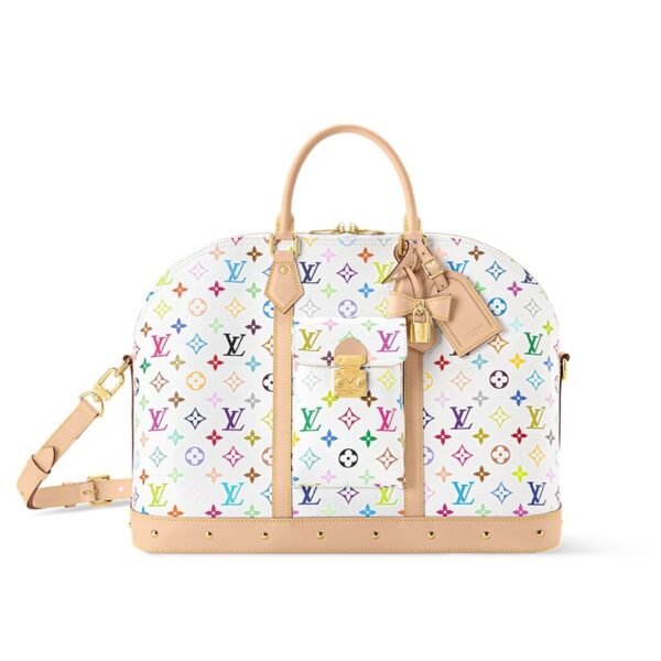 M27901 Louis Vuitton Alma Travel Bag Monogram Multicolore Canvas with Cowhide Leather Trim 45 × 35 × 22 cm