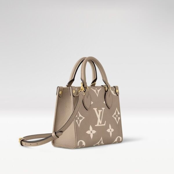 M47054 Louis Vuitton Onthego BB Bag Leather with Monogram Pattern Top Handle Crossbody Bag 18 × 15 × 8.5 cm