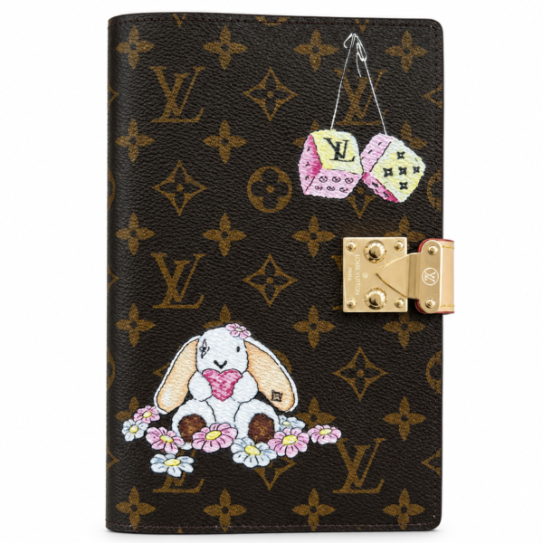 Louis Vuitton Paul Planner Notebook Cover Monogram Canvas Cartoon Rabbit Pattern 20 × 14 cm