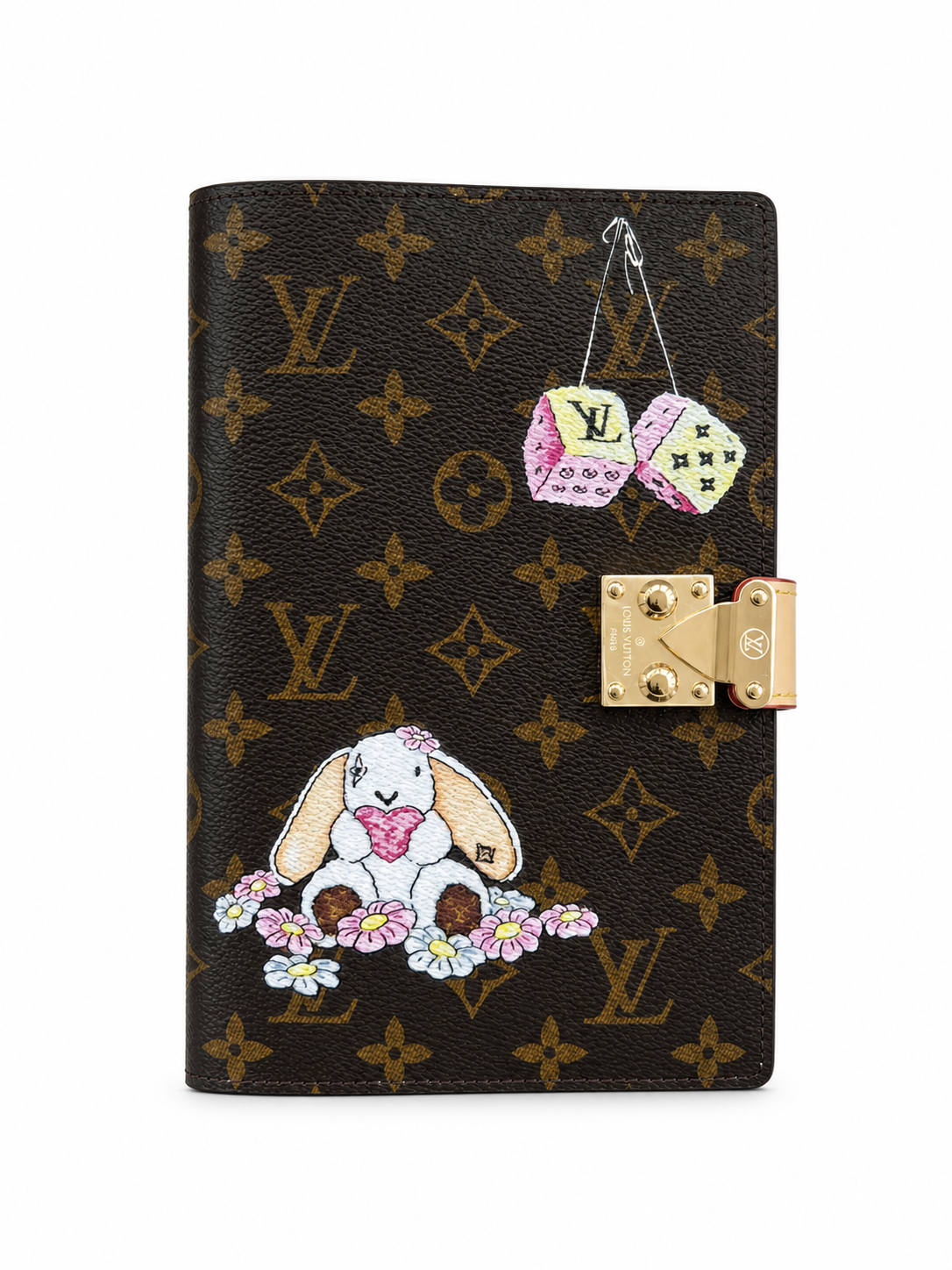 Louis Vuitton Paul Planner Notebook Cover Monogram Canvas Cartoon Rabbit Pattern 20 × 14 cm