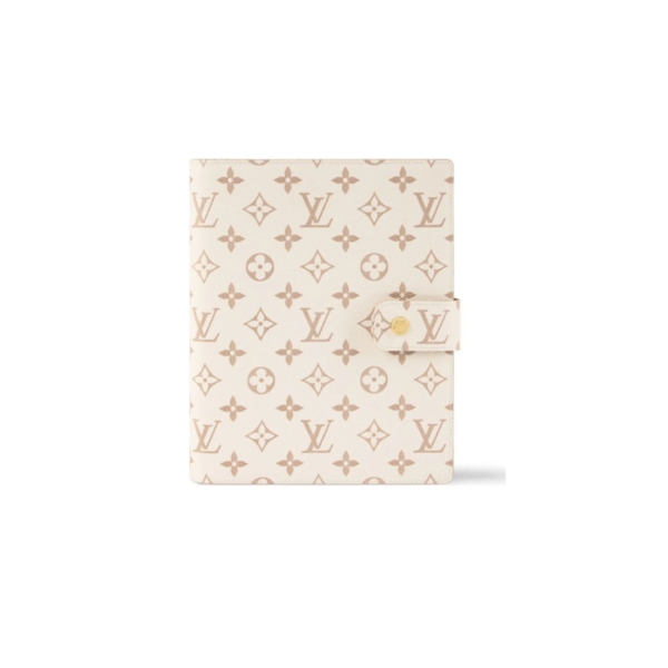 GI1667 Louis Vuitton Desk Agenda Cover A5 Monogram Canvas Notebook Cover Organizer 18.5 × 23 × 3 cm