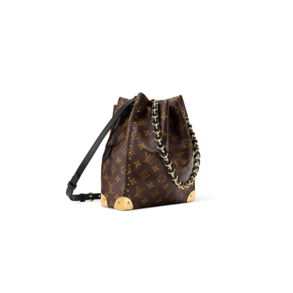 M28515 LouisV Noé Trunk Bag Monogram Canvas Brown Bucket Shoulder Crossbody Bag 23 × 27 × 8 cm