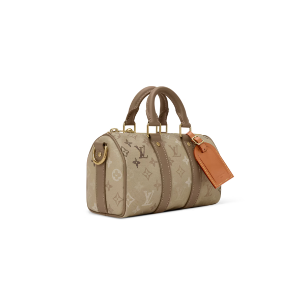 M29272 LouisV Keepall Bandoulière 25 Bag Monogram Canvas Brown Top Handle Shoulder Crossbody Bag 25 × 15 × 11 cm