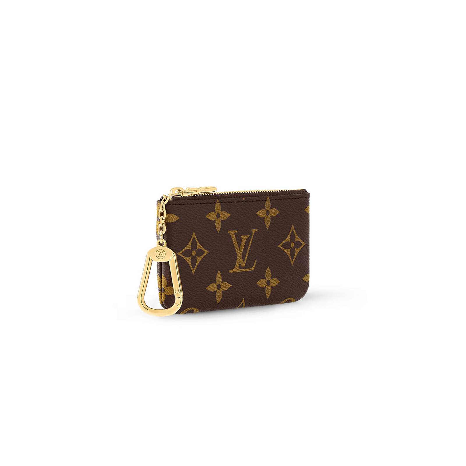 M62650 LouisV Key Pouch Classic Monogram Canvas Brown Key Holder Coin Purse 12 × 7 cm